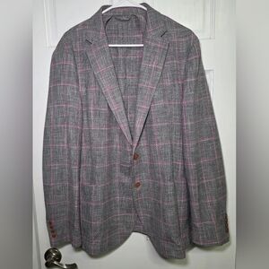 johnnie-O Carlo Barbera Italian Wool Silk Blend Sport Coat Jacket Blazer-Sz 44R